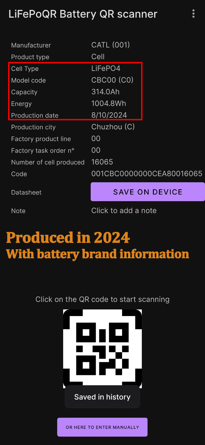EU Stock CATL 314Ah LiFePO4 Battery Brand New Grade A Rechargeable Cells For RV , EV ,Boat, Solar