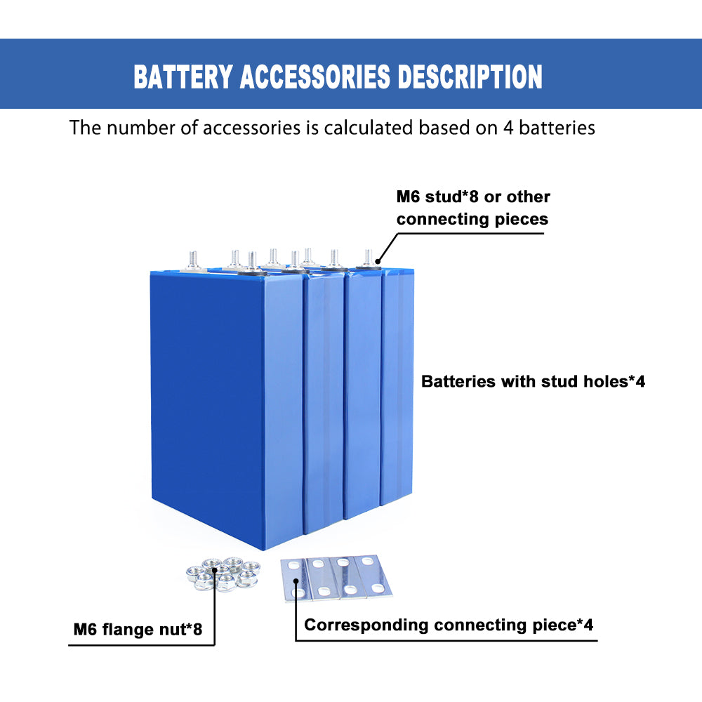 EVE LF50K LiFePO4 3.2V 50Ah Battery Grade A Rechargeable Cell For DIY 12V 24V 48V Power Supply Solar System