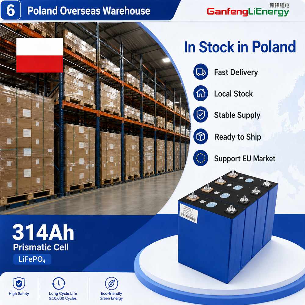 EU Stock Ganfeng 3.2V 314Ah LiFePO4 Battery Brand new Grade A 8000+ Cycle Life 7-10 Days Delivery EU