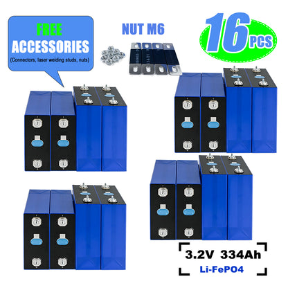 EU STOCK EVE LF334 334Ah LiFePO4 Battery Grade A Cells for Solar energy off-grid systems,DIY Battery Pack