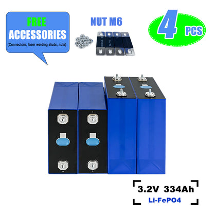 EU STOCK EVE LF334 334Ah LiFePO4 Battery Grade A Cells for Solar energy off-grid systems,DIY Battery Pack